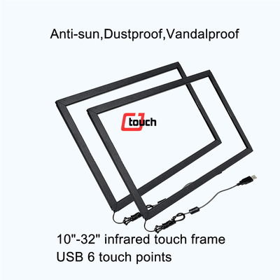 صفحه نمایش لمسی 32 اینچی Antiglare شیشه 3 میلی متری ضد خرابی