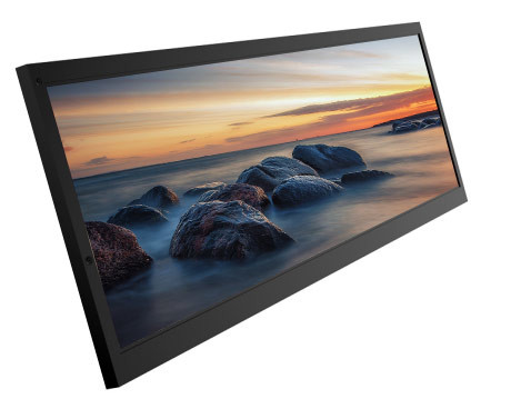 صفحه نمایش ال سی دی نوار کشیده با وضوح 1920X380 برای تبلیغات 19.1 اینچی