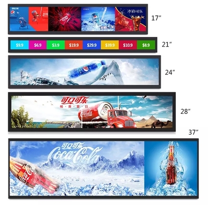 صفحه نمایش ال سی دی نوار کشیده 1500 سی دی/متر مربع، پنل ال سی دی فوق عریض 36.5 اینچی IPS