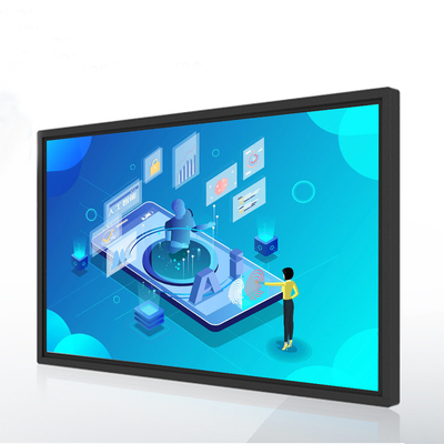 مانیتور 55 اینچی HD LCD ضد خرابکاری، صفحه نمایش لمسی فریم IR برای آموزش
