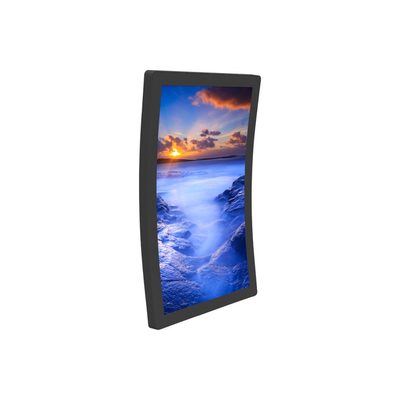 صفحه نمایش لمسی منحنی بدون درز HDMI 300 نیت برای صنعت بانکداری